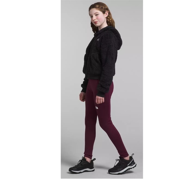 NWT The North Face Girls Suave Oso Full Zip Hooded Jacket in Black - Picture 4 of 10